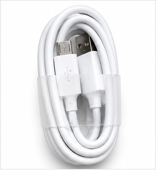 Gionee USB to Micro USB Fast Charging Cable Full ViewGionee USB-A Connector Detail - Micro USB Charging Cable