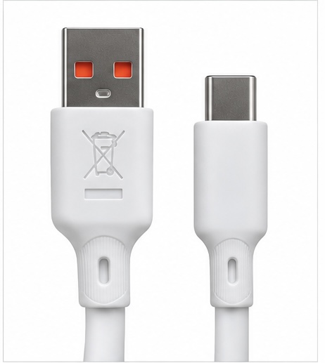 Gionee Silicone USB to Type-C Cable Dual Connector View